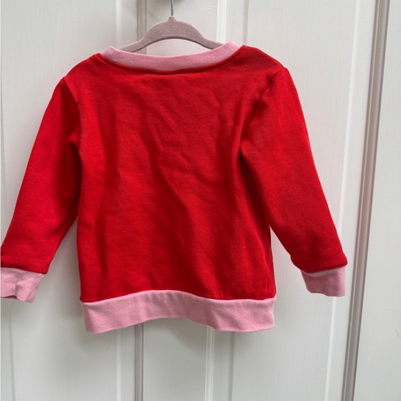 Disney 3T Girls Red and Pink Mickey & Minnie Mouse Valentine’s Day Sweatshirt - Picture 4 of 4